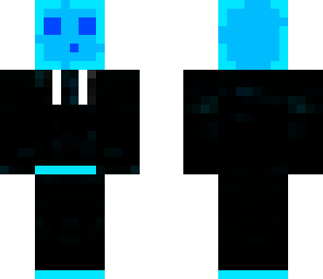 blue slime in suit