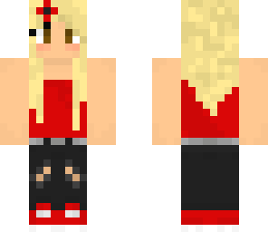 red scene girl