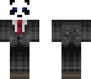 panda in a suit