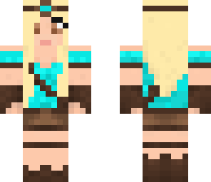 warrior princess light blue or turquoise