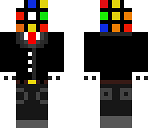 mixed rubix cube man