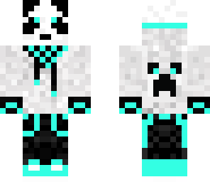cyan hoodie panda