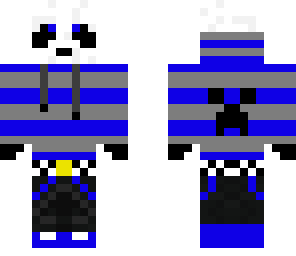 blue striped panda