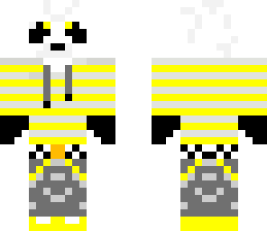 yellow striped panda