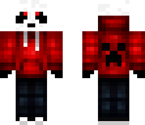 red hoodie panda