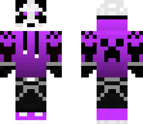 purple hoodie panda
