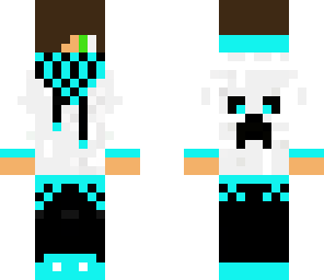 neon blue creeper hoodie