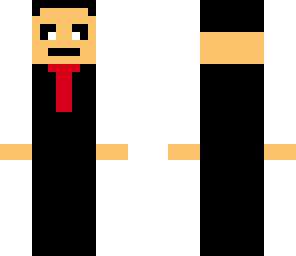 waiter w red tie