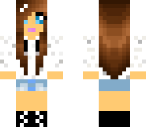brunette white hoodie girl