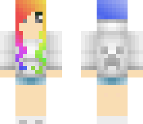 not my skin rainbow girl