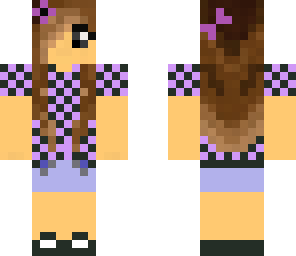 purple checkered shirt