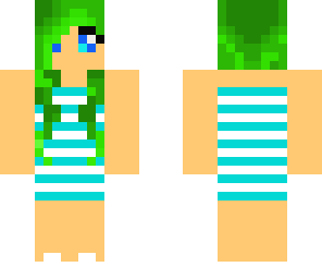 girl in stripes