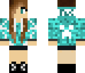 aqua creeper emo girl
