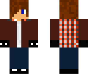 boy with brown jacket