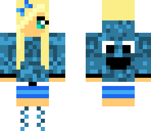 cute cookie monster girl