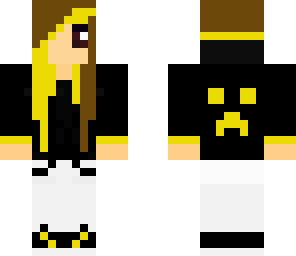 yellow dj girrl white pants