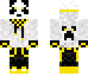 yellow hoodie panda