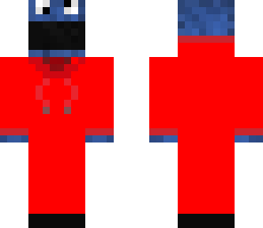 cookie monster red hoodie