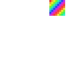 rainbow face