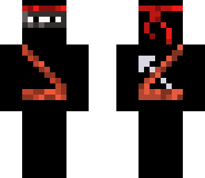 black and red ninja