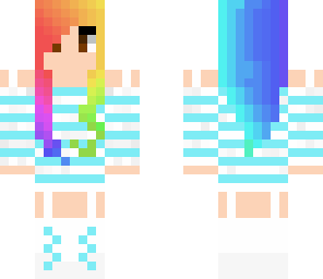 smexy rainbow hair girl