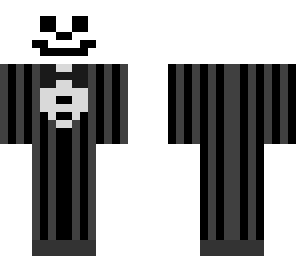 pinstriped skeleton
