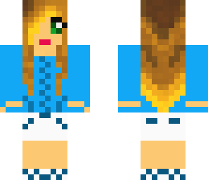 cute blue girl