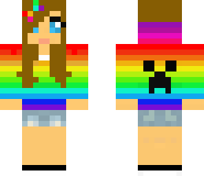 rainbow brunnette