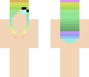 cute rainbow hair