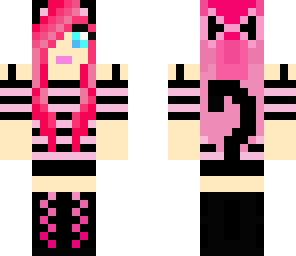 pink neko girl