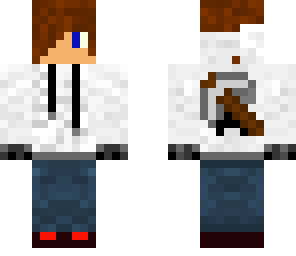 white hoodie with a cool boy
