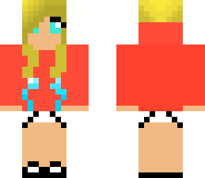 girl with tips of hair blue edit