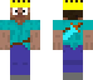 the overlord steve king of minecraftea