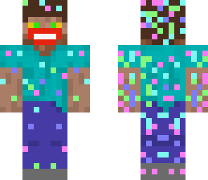 disco steve with confetti