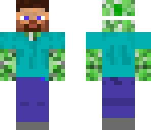 creeper in steve disguise