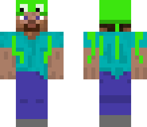 steve with a squid hat