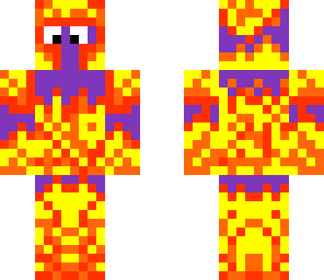 purple guy on fire