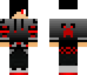 a red and black boy