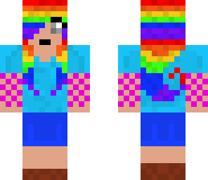 rainbow haired girl