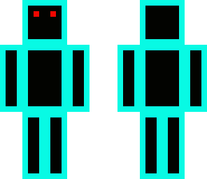 blue neon guy