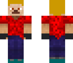 steve hd blond with red t-shirt