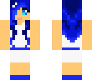 blue-haired girl
