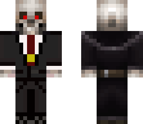 skull in suit