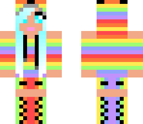 rainbow panda girl