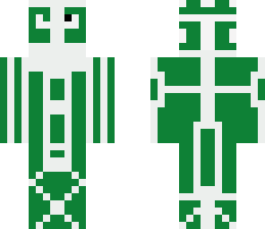 green and white