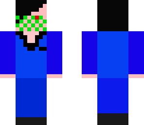 man in blue 
