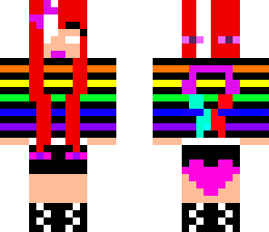 rainbow-clothed girl herobrine fixed