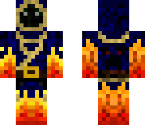 fire mage with creeper face