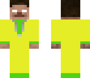 herobrine yellow and green suit
