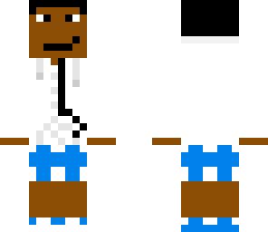 white hoodie with blue striped shorts